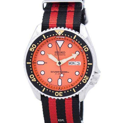 Orologio da uomo Seiko Automatic Diver 200M NATO con cinturino SKX011J1-NATO3