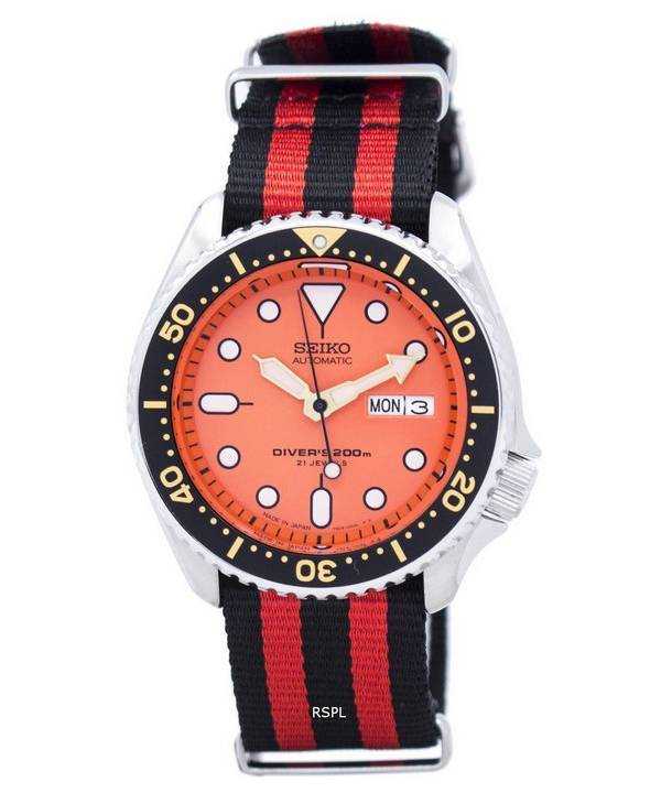 Orologio da uomo Seiko Automatic Diver 200M NATO con cinturino SKX011J1-NATO3