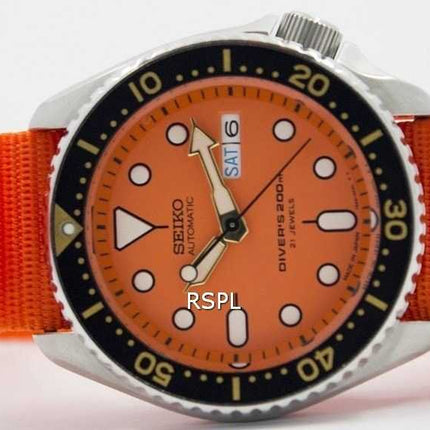 Orologio da uomo Seiko Automatic Diver 200M NATO con cinturino SKX011J1-NATO7