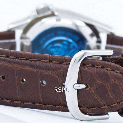 Orologio da uomo Seiko Automatic Diver 200M Ratio in pelle marrone SKX013K1-LS3