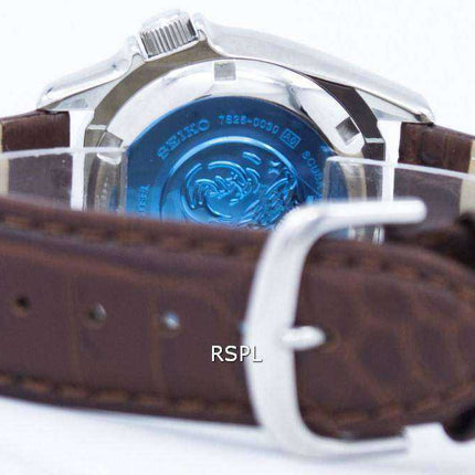 Orologio da uomo Seiko Automatic Diver 200M Ratio in pelle marrone SKX013K1-LS3