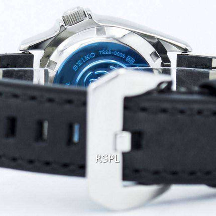 Orologio da uomo Seiko Automatic Diver's 200M Ratio in pelle nera SKX013K1-LS4