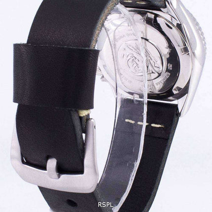 Orologio da uomo Seiko Automatic SKX013K1-MS8 Diver's 200M Black Leather Strap
