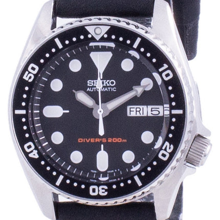Orologio da uomo Seiko Automatic Diver con quadrante nero SKX013K1-var-MS9 200M