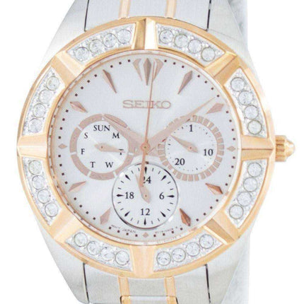 Orologio al quarzo Seiko al quarzo multifunzione con brillantini SKY678 SKY678P1 SKY678P