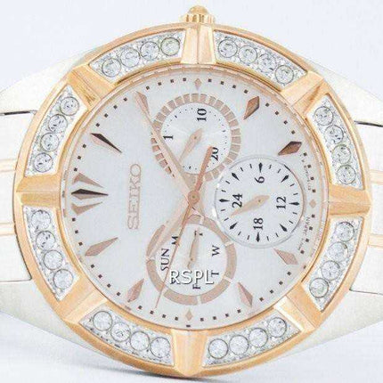 Orologio al quarzo Seiko al quarzo multifunzione con brillantini SKY678 SKY678P1 SKY678P
