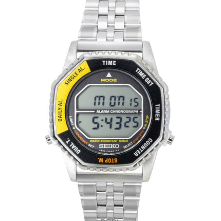 Orologio da uomo Seiko Rotocall Digital Chronograph in acciaio inossidabile al quarzo SMGG17P1 100M