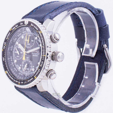 Orologio da uomo Seiko Pilot's Flight SNA411P1-VAR-LS13 Cronografo al quarzo 200M