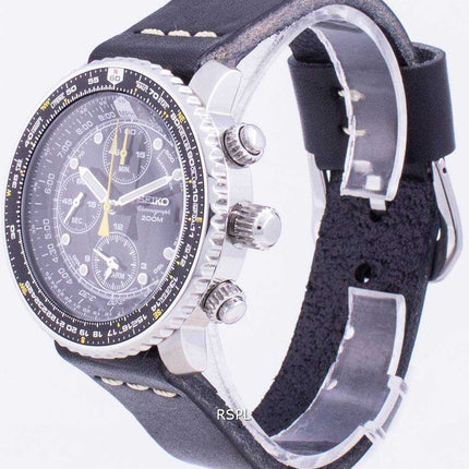 Orologio da uomo Seiko Pilot's Flight SNA411P1-VAR-LS14 Cronografo al quarzo 200M