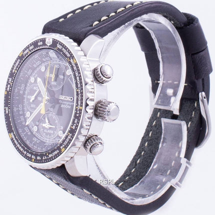 Orologio da uomo Seiko Pilot's Flight SNA411P1-VAR-LS16 Cronografo al quarzo 200M