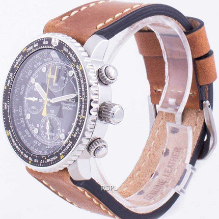 Orologio da uomo Seiko Pilot's Flight SNA411P1-VAR-LS17 Cronografo al quarzo 200M