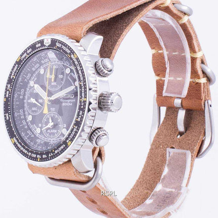 Orologio da uomo Seiko Pilot's Flight SNA411P1-VAR-LS18 Cronografo al quarzo 200M