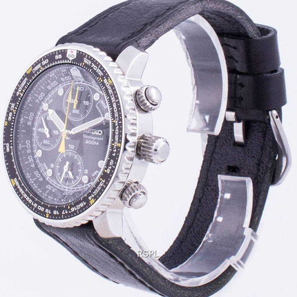 Orologio da uomo Seiko Pilot's Flight SNA411P1-VAR-LS8 Cronografo al quarzo 200M
