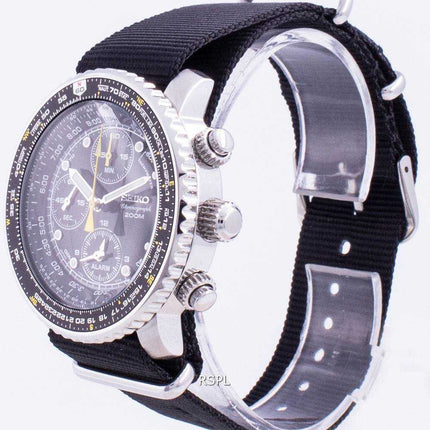 Orologio da uomo Seiko Pilot's Flight SNA411P1-VAR-NATO4 Cronografo al quarzo 200M