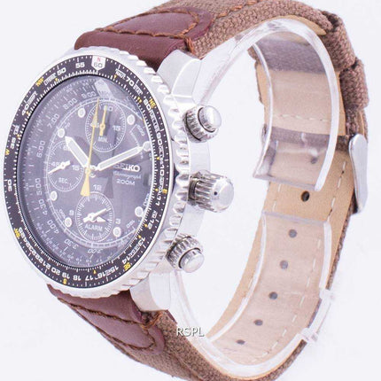Orologio da uomo Seiko Pilot's Flight SNA411P1-VAR-NS1 Cronografo al quarzo 200M