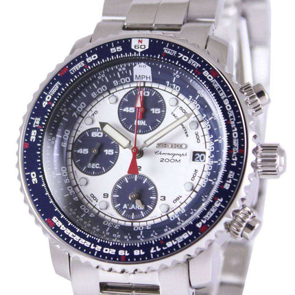 Orologio da uomo Seiko Flight Alarm Chronograph Pilot SNA413 SNA413P1 SNA413P