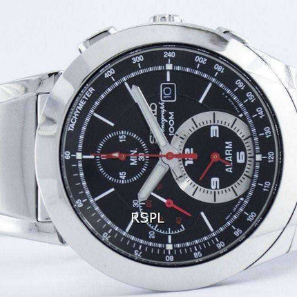 Orologio da uomo Seiko Cronografo con sveglia al quarzo Tachimetro SNAB33 SNAB33P1 SNAB33P