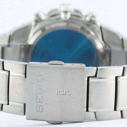 Orologio da uomo Seiko Titanium Cronografo al quarzo con sveglia Tachimetro SNAB87 SNAB87P1 SNAB87P