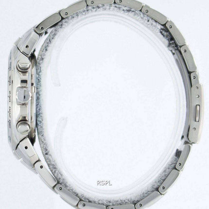Seiko Titanium Cronografo al quarzo con sveglia Tachimetro SNAB89 SNAB89P1 SNAB89P Orologio da uomo