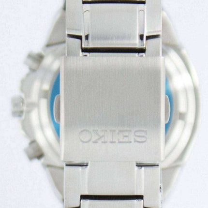 Seiko Titanium Cronografo al quarzo con sveglia Tachimetro SNAB89 SNAB89P1 SNAB89P Orologio da uomo