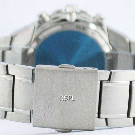 Seiko Titanium Cronografo al quarzo con sveglia Tachimetro SNAB89 SNAB89P1 SNAB89P Orologio da uomo