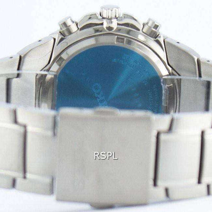 Seiko Titanium Cronografo al quarzo con sveglia Tachimetro SNAB89 SNAB89P1 SNAB89P Orologio da uomo