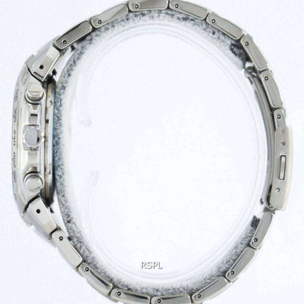 Orologio da uomo Seiko Titanium Cronografo al quarzo con sveglia Tachimetro SNAB91 SNAB91P1 SNAB91P
