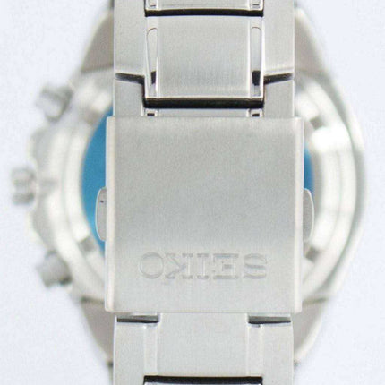 Orologio da uomo Seiko Titanium Cronografo al quarzo con sveglia Tachimetro SNAB91 SNAB91P1 SNAB91P