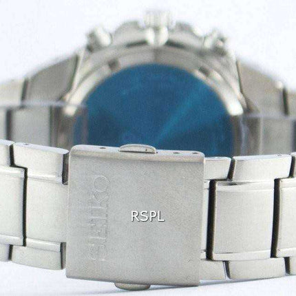 Orologio da uomo Seiko Titanium Cronografo al quarzo con sveglia Tachimetro SNAB91 SNAB91P1 SNAB91P