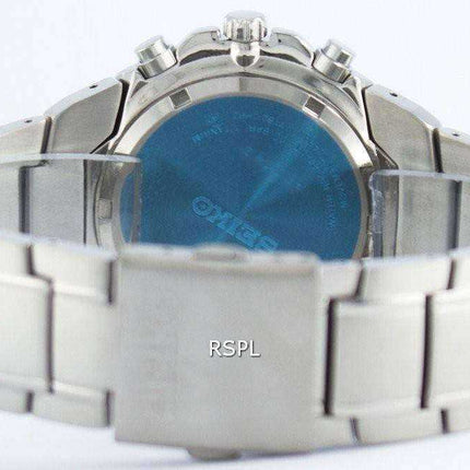 Orologio da uomo Seiko Titanium Cronografo al quarzo con sveglia Tachimetro SNAB91 SNAB91P1 SNAB91P