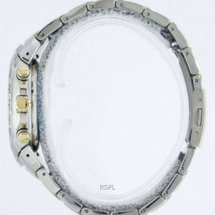 Orologio da uomo Seiko Titanium Cronografo al quarzo con sveglia Tachimetro SNAB93 SNAB93P1 SNAB93P