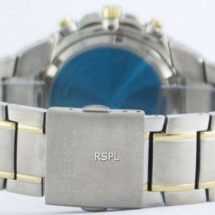 Orologio da uomo Seiko Titanium Cronografo al quarzo con sveglia Tachimetro SNAB93 SNAB93P1 SNAB93P