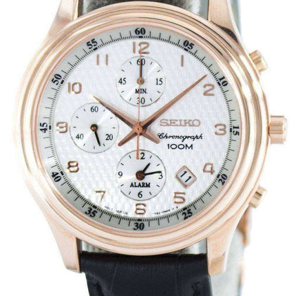 Seiko Quartz Alarm Chronograph SNAC82 SNAC82P1 SNAC82P Orologio da uomo