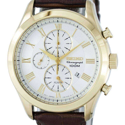 Orologio da uomo al quarzo Seiko con allarme SNAF72 SNAF72P1 SNAF72P