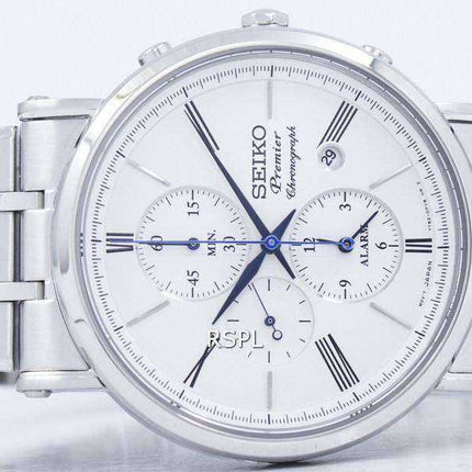 Orologio da uomo Seiko Premier Chronograph Alarm Quartz SNAF73 SNAF73P1 SNAF73P