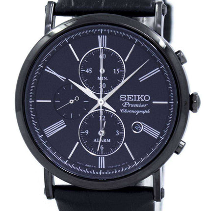 Orologio da uomo Seiko Premier Chronograph Alarm Quartz SNAF79 SNAF79P1 SNAF79P