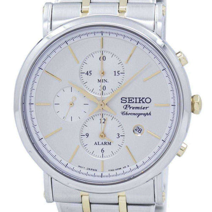 Orologio da uomo al quarzo Seiko Premier al quarzo con allarme SNAF80 SNAF80P1 SNAF80P
