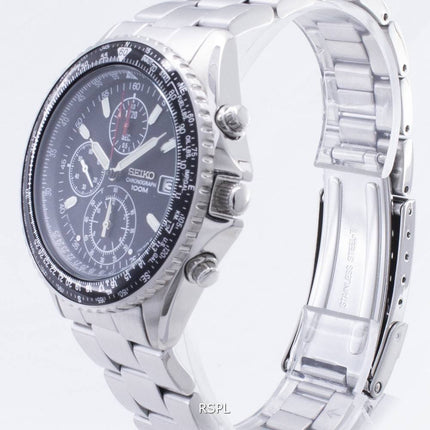 Orologio da uomo Seiko Flightmaster Pilot Slide Rule Cronografo SND253 SND253P1 SND253P ricondizionato