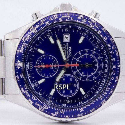 Seiko Flightmaster Pilot Slide Rule Chronograph SND255 SND255P1 SND255P Orologio da uomo