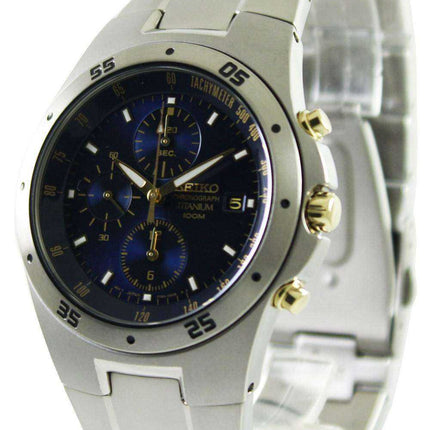 Seiko Titanium Two-tone Cronografo SND449 SND449P1 SND449P Orologio da uomo