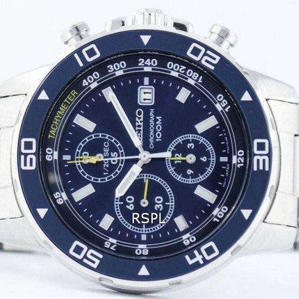 Orologio da uomo Seiko Quartz Cronografo Tachimetro SND799 SND799P1 SND799P