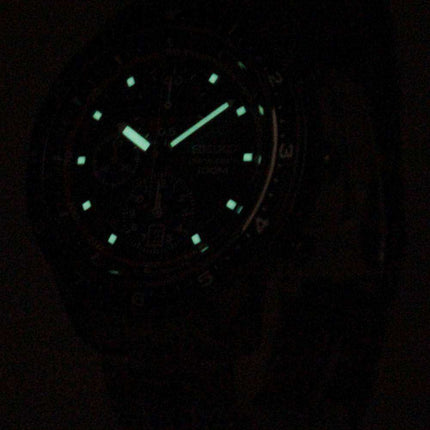 Orologio da uomo Seiko Chronograph 100M Black Bezel SNDF41 SNDF41P1 SNDF41P