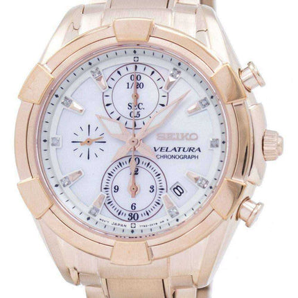Seiko Velatura Cronografo al quarzo SNDW10 SNDW10P1 SNDW10P Orologio da donna