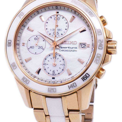 Seiko Sportura Cronografo al quarzo SNDW98 SNDW98P1 SNDW98P Orologio da donna
