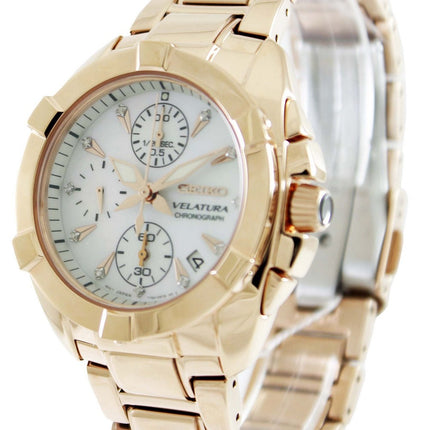 Seiko Velatura Chronograph Diamonds SNDX92P1 SNDX92P SNDX92 Orologio da donna