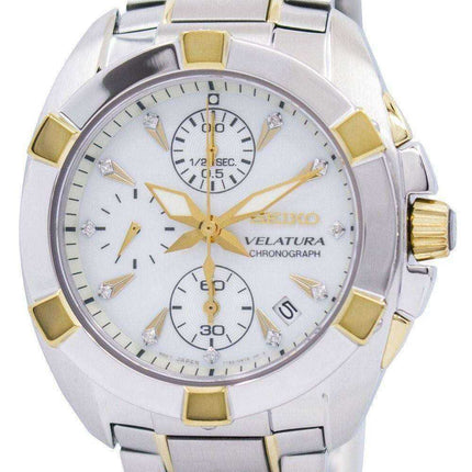 Cronografo Seiko Velatura SNDZ40 SNDZ40P1 SNDZ40P Orologio da donna con diamanti