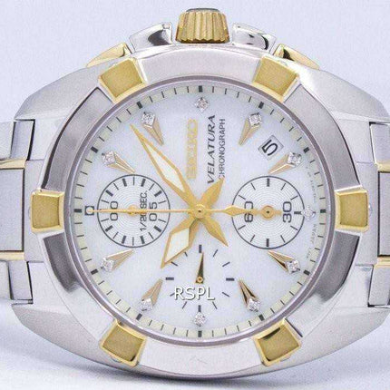 Cronografo Seiko Velatura SNDZ40 SNDZ40P1 SNDZ40P Orologio da donna con diamanti