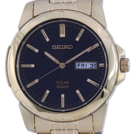 Seiko Scopri di più Solar SNE100 SNE100P1 SNE100P 100M Orologio da uomo