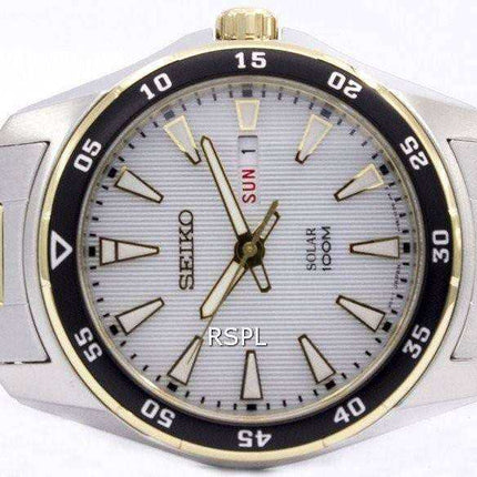 Orologio da uomo Seiko Solar Two Tone Power Reserve SNE394 SNE394P1 SNE394P