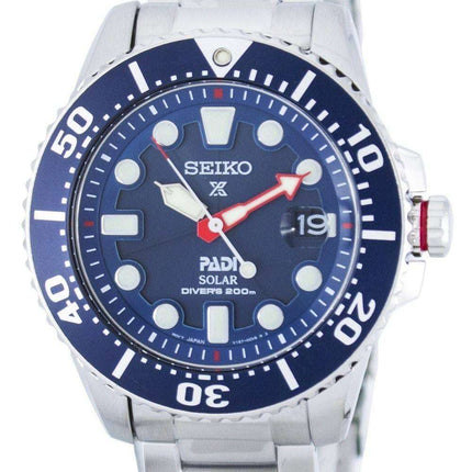 Orologio da uomo Seiko Prospex PADI Special Edition Solar Diver's 200M SNE435 SNE435P1 SNE435P ricondizionato